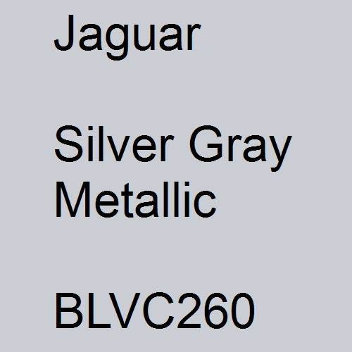 Jaguar, Silver Gray Metallic, BLVC260.